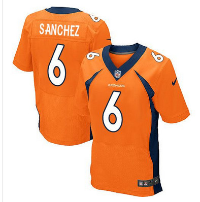 Nike Broncos #6 Mark Sanchez Orange Team Color Men's Stitched NFL New Elite Jersey Nike Broncos #6 Mark Sanchez Orange Team Color Men's Stitched NFL New Elite Jersey