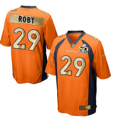 Nike Broncos #29 Bradley Roby Orange Team Color Men's Stitched NFL Game Super Bowl 50 Collection Jersey Nike Broncos #29 Bradley Roby Orange Team Color Men's Stitched NFL Game Super Bowl 50 Collection Jersey