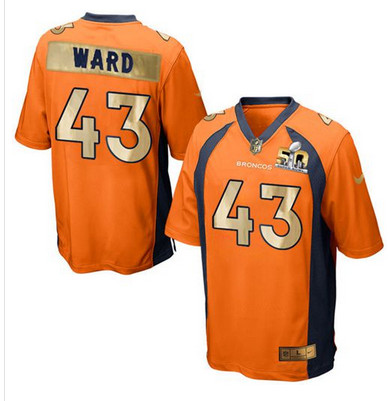 Nike Broncos #43 T.J. Ward Orange Team Color Men's Stitched NFL Game Super Bowl 50 Collection Jersey Nike Broncos #43 T.J. Ward Orange Team Color Men's Stitched NFL Game Super Bowl 50 Collection Jersey