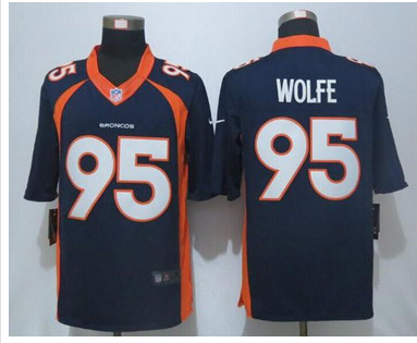 Nike Broncos #95 Derek Wolfe Navy Blue Alternate Men's Stitched NFL New Limited Jersey Nike Broncos #95 Derek Wolfe Navy Blue Alternate Men's Stitched NFL New Limited Jersey