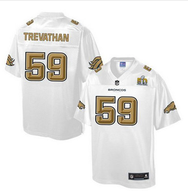 Nike Broncos #59 Danny Trevathan White Men's NFL Pro Line Super Bowl 50 Fashion Game Jersey Nike Broncos #59 Danny Trevathan White Men's NFL Pro Line Super Bowl 50 Fashion Game Jersey