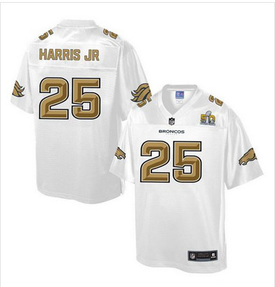 Nike Broncos #25 Chris Harris Jr White Men's NFL Pro Line Super Bowl 50 Fashion Game Jersey Nike Broncos #25 Chris Harris Jr White Men's NFL Pro Line Super Bowl 50 Fashion Game Jersey