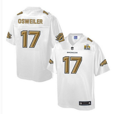 Nike Broncos #17 Brock Osweiler White Men's NFL Pro Line Super Bowl 50 Fashion Game Jersey Nike Broncos #17 Brock Osweiler White Men's NFL Pro Line Super Bowl 50 Fashion Game Jersey
