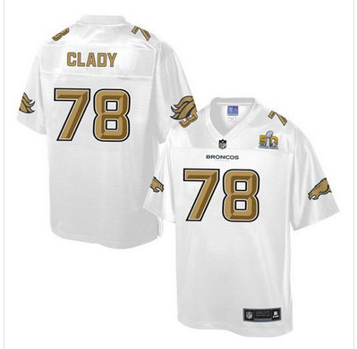 Nike Broncos #78 Ryan Clady White Men's NFL Pro Line Super Bowl 50 Fashion Game Jersey Nike Broncos #78 Ryan Clady White Men's NFL Pro Line Super Bowl 50 Fashion Game Jersey