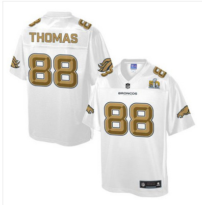 Nike Broncos #88 Demaryius Thomas White Men's NFL Pro Line Super Bowl 50 Fashion Game Jersey Nike Broncos #88 Demaryius Thomas White Men's NFL Pro Line Super Bowl 50 Fashion Game Jersey