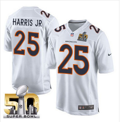 Nike Broncos #25 Chris Harris Jr White Super Bowl 50 Men's Stitched NFL Game Event Jersey Nike Broncos #25 Chris Harris Jr White Super Bowl 50 Men's Stitched NFL Game Event Jersey