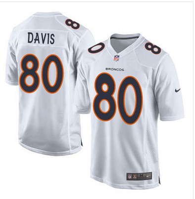 Nike Broncos #80 Vernon Davis White Men's Stitched NFL Game Event Jersey Nike Broncos #80 Vernon Davis White Men's Stitched NFL Game Event Jersey