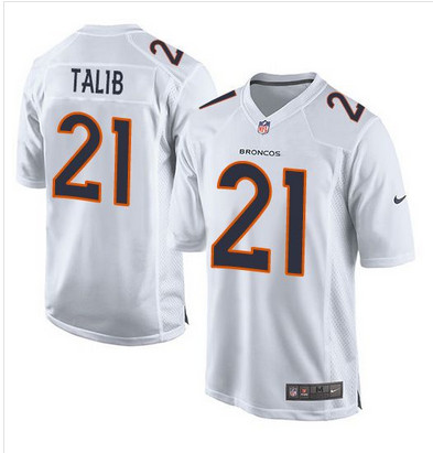 Nike Broncos #21 Aqib Talib White Men's Stitched NFL Game Event Jersey Nike Broncos #21 Aqib Talib White Men's Stitched NFL Game Event Jersey