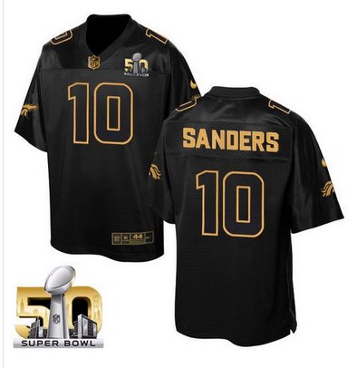 Nike Broncos #10 Emmanuel Sanders Black Super Bowl 50 Men's Stitched NFL Elite Pro Line Gold Collection Jersey Nike Broncos #10 Emmanuel Sanders Black Super Bowl 50 Men's Stitched NFL Elite Pro Line Gold Collection Jersey