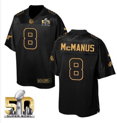 Nike Broncos #8 Brandon McManus Black Super Bowl 50 Men's Stitched NFL Elite Pro Line Gold Collection Jersey Nike Broncos #8 Brandon McManus Black Super Bowl 50 Men's Stitched NFL Elite Pro Line Gold Collection Jersey