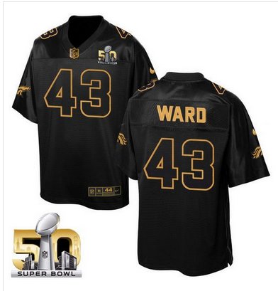 Nike Broncos #43 T.J. Ward Black Super Bowl 50 Men's Stitched NFL Elite Pro Line Gold Collection Jersey Nike Broncos #43 T.J. Ward Black Super Bowl 50 Men's Stitched NFL Elite Pro Line Gold Collection Jersey