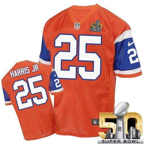 Nike Broncos #25 Chris Harris Jr Orange Throwback Super Bowl 50 Men's Stitched NFL Elite Jersey Nike Broncos #25 Chris Harris Jr Orange Throwback Super Bowl 50 Men's Stitched NFL Elite Jersey
