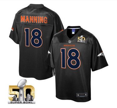Nike Denver Broncos #18 Peyton Manning Black Super Bowl 50 Men's NFL Pro Line Black Reverse Fashion Game Jersey Nike Denver Broncos #18 Peyton Manning Black Super Bowl 50 Men's NFL Pro Line Black Reverse Fashion Game Jersey