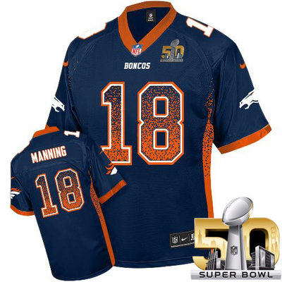 Nike Broncos #18 Peyton Manning Navy Blue Alternate Super Bowl 50 Men's Stitched NFL Elite Drift Fashion Jersey Nike Broncos #18 Peyton Manning Navy Blue Alternate Super Bowl 50 Men's Stitched NFL Elite Drift Fashion Jersey