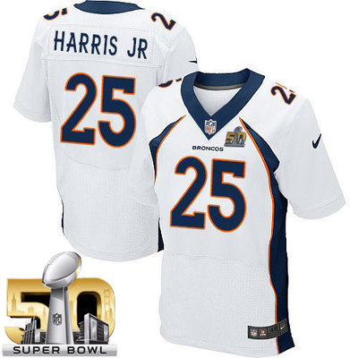 Nike Broncos #25 Chris Harris Jr White Super Bowl 50 Men's Stitched NFL New Elite Jersey Nike Broncos #25 Chris Harris Jr White Super Bowl 50 Men's Stitched NFL New Elite Jersey