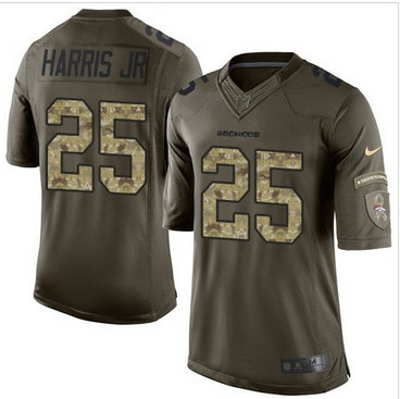 Nike Denver Broncos #25 Chris Harris Jr Green Men's Stitched NFL Limited Salute To Service Jersey Nike Denver Broncos #25 Chris Harris Jr Green Men's Stitched NFL Limited Salute To Service Jersey