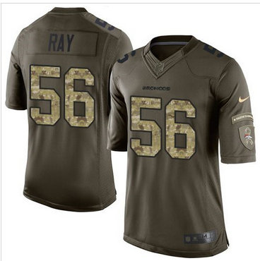 Nike Denver Broncos #56 Shane Ray Green Men's Stitched NFL Limited Salute To Service Jersey Nike Denver Broncos #56 Shane Ray Green Men's Stitched NFL Limited Salute To Service Jersey