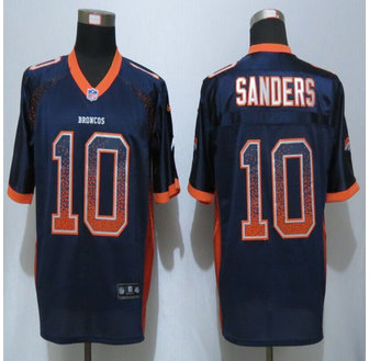 NEW New Denver Broncos #10 Emmanuel Sanders Drift Fashion Blue Elite Jerseys NEW New Denver Broncos #10 Emmanuel Sanders Drift Fashion Blue Elite Jerseys