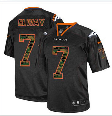 New Denver Broncos #7 John Elway Black NFL Elite Camo Fashion Jersey New Denver Broncos #7 John Elway Black NFL Elite Camo Fashion Jersey