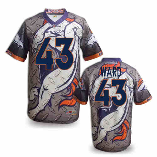 New Denver Broncos 43 Ward Team Color NFL Elite Fanatical Version Jersey