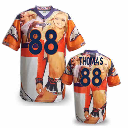 New Denver Broncos #88 Demaryius Thomas Team Color NFL Elite Fanatical Version Jersey