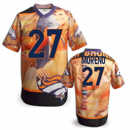New Denver Broncos #27 Knowshon Moreno Team Color NFL Elite Fanatical Version Jerseys New Denver Broncos #27 Knowshon Moreno Team Color NFL Elite Fanatical Version Jerseys
