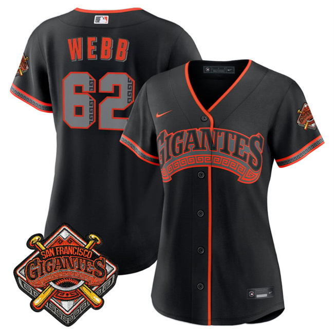 Women's San Francisco Giants #62 Wilkin Ramos Black 2026 Alternate Stadium Stitched Baseball Jersey(Run Small) Women's San Francisco Giants #62 Wilkin Ramos Black 2026 Alternate Stadium Stitched Baseball Jersey(Run Small)