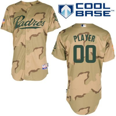 Customized San Diego Padres Jersey Desert Camouflage Cool Base Baseball Jersey Customized San Diego Padres Jersey Desert Camouflage Cool Base Baseball Jersey