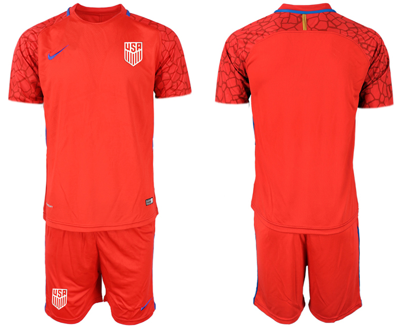 Men's USA Red Goalkeeper Jersey
