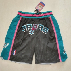 Men's San Antonio Spurs Black Pocket Shorts Men's San Antonio Spurs Black Pocket Shorts