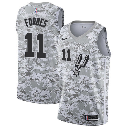 Spurs #11 Bryn Forbes White Camo Basketball Swingman Earned Edition Jersey Spurs #11 Bryn Forbes White Camo Basketball Swingman Earned Edition Jersey