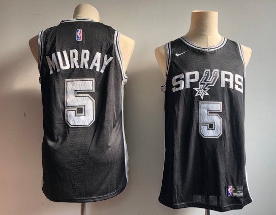 Spurs 5 Dejounte Murray Black Nike Swingman Jersey Spurs 5 Dejounte Murray Black Nike Swingman Jersey