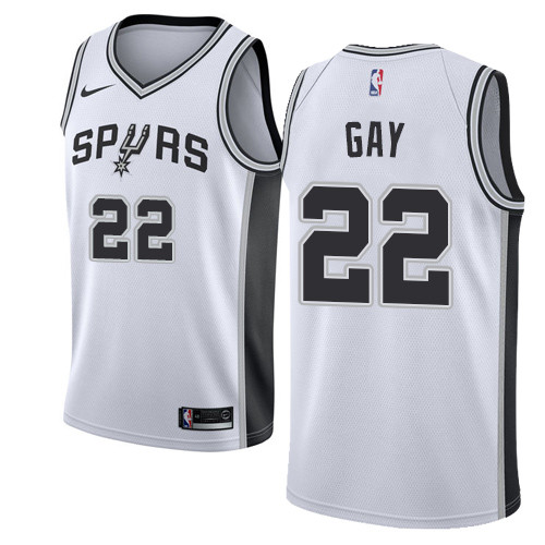 Nike Spurs #22 Rudy Gay White NBA Swingman Association Edition Nike Spurs #22 Rudy Gay White NBA Swingman Association Edition