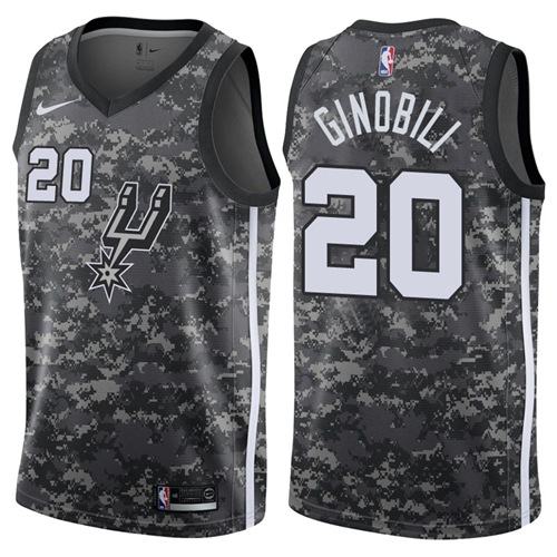 Nike Spurs #20 Manu Ginobili Camo NBA Swingman City Edition Jersey Nike Spurs #20 Manu Ginobili Camo NBA Swingman City Edition Jersey