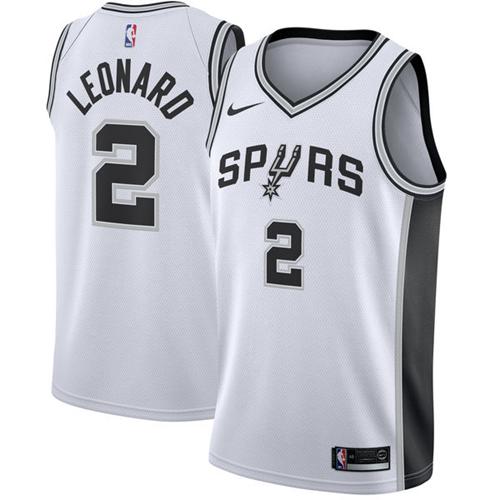 Nike Spurs #2 Kawhi Leonard White NBA Swingman Jersey Nike Spurs #2 Kawhi Leonard White NBA Swingman Jersey