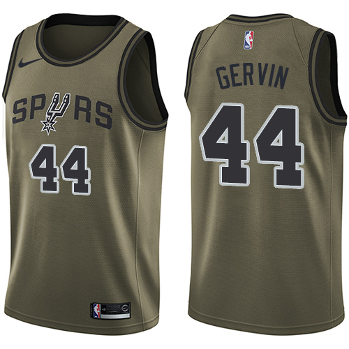 Nike Spurs #44 George Gervin Green Salute to Service NBA Swingman Jersey Nike Spurs #44 George Gervin Green Salute to Service NBA Swingman Jersey