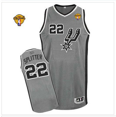 San Antonio Spurs #22 Tiago Splitter Grey Alternate Finals Patch Stitched NBA Jersey San Antonio Spurs #22 Tiago Splitter Grey Alternate Finals Patch Stitched NBA Jersey