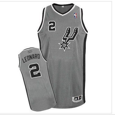 San Antonio Spurs #2 Kawhi Leonard Grey Alternate NBA Jersey San Antonio Spurs #2 Kawhi Leonard Grey Alternate NBA Jersey