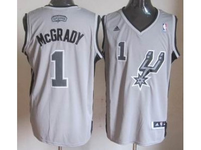 nba san antonio spurs #1 mcgrady grey(revolution 30 swingman) nba san antonio spurs #1 mcgrady grey(revolution 30 swingman)