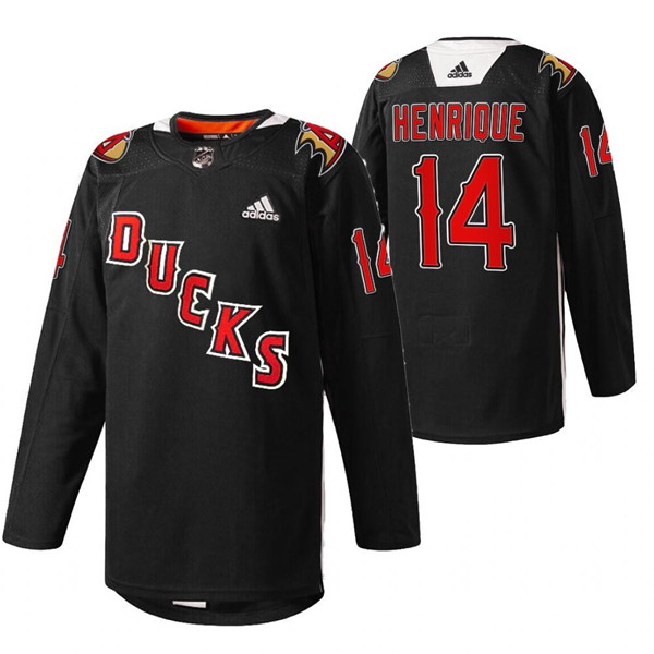 Men's Anaheim Ducks #14 Adam Henrique 2022 Black Angels Night Stitched Jersey Men's Anaheim Ducks #14 Adam Henrique 2022 Black Angels Night Stitched Jersey