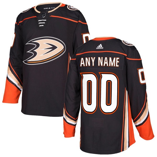 Men's Adidas Ducks Personalized Authentic Black Home NHL Jersey Men's Adidas Ducks Personalized Authentic Black Home NHL Jersey