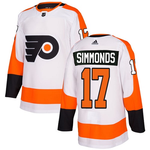 Adidas Flyers #17 Wayne Simmonds White Road Authentic Stitched NHL Jersey Adidas Flyers #17 Wayne Simmonds White Road Authentic Stitched NHL Jersey