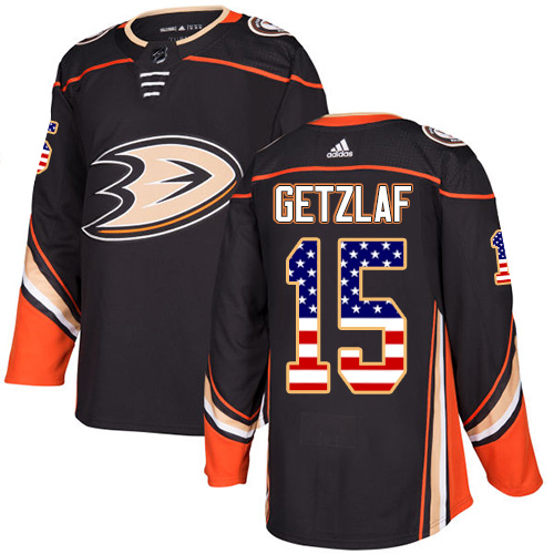 Adidas Ducks #15 Ryan Getzlaf Black Home Authentic USA Flag Stitched NHL Jersey Adidas Ducks #15 Ryan Getzlaf Black Home Authentic USA Flag Stitched NHL Jersey