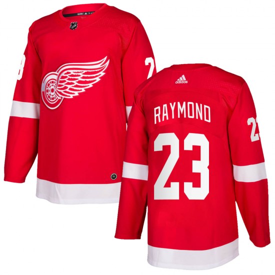 Men's Detroit Red Wings #23 Lucas Raymond Red Stitched Jersey Men's Detroit Red Wings #23 Lucas Raymond Red Stitched Jersey