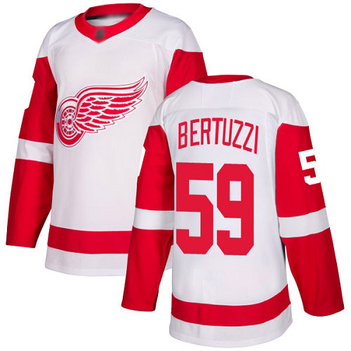 Red Wings #59 Tyler Bertuzzi White Road Authentic Stitched Hockey Jersey Red Wings #59 Tyler Bertuzzi White Road Authentic Stitched Hockey Jersey