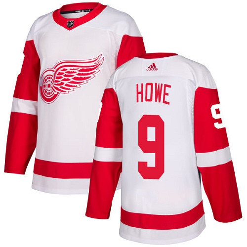 Adidas Red Wings #9 Gordie Howe White Road Authentic Stitched NHL Jersey Adidas Red Wings #9 Gordie Howe White Road Authentic Stitched NHL Jersey