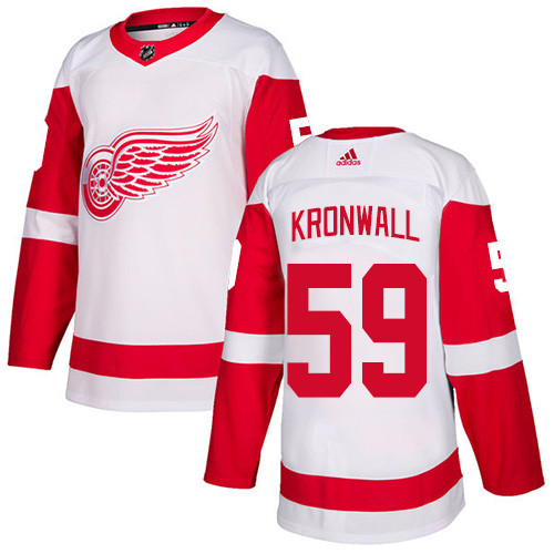 Adidas Red Wings #59 Niklas Kronwall White Road Authentic Stitched NHL Jersey Adidas Red Wings #59 Niklas Kronwall White Road Authentic Stitched NHL Jersey