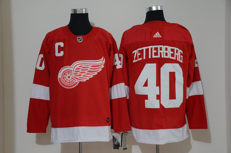 Red Wings 40 Henrik Zetterberg Red Adidas Jersey Red Wings 40 Henrik Zetterberg Red Adidas Jersey