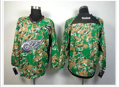 Detroit Red Wings Blank Camo Veterans Day Practice NHL Jersey Detroit Red Wings Blank Camo Veterans Day Practice NHL Jersey
