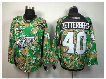 Detroit Red Wings #40 Henrik Zetterberg Camo Veterans Day Practice NHL Jersey Detroit Red Wings #40 Henrik Zetterberg Camo Veterans Day Practice NHL Jersey